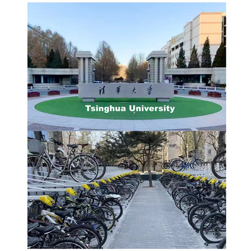 Los bastidores de bicicletas de dos pisos revolucionan la eficiencia del espacio en la Universidad de Tsinghua